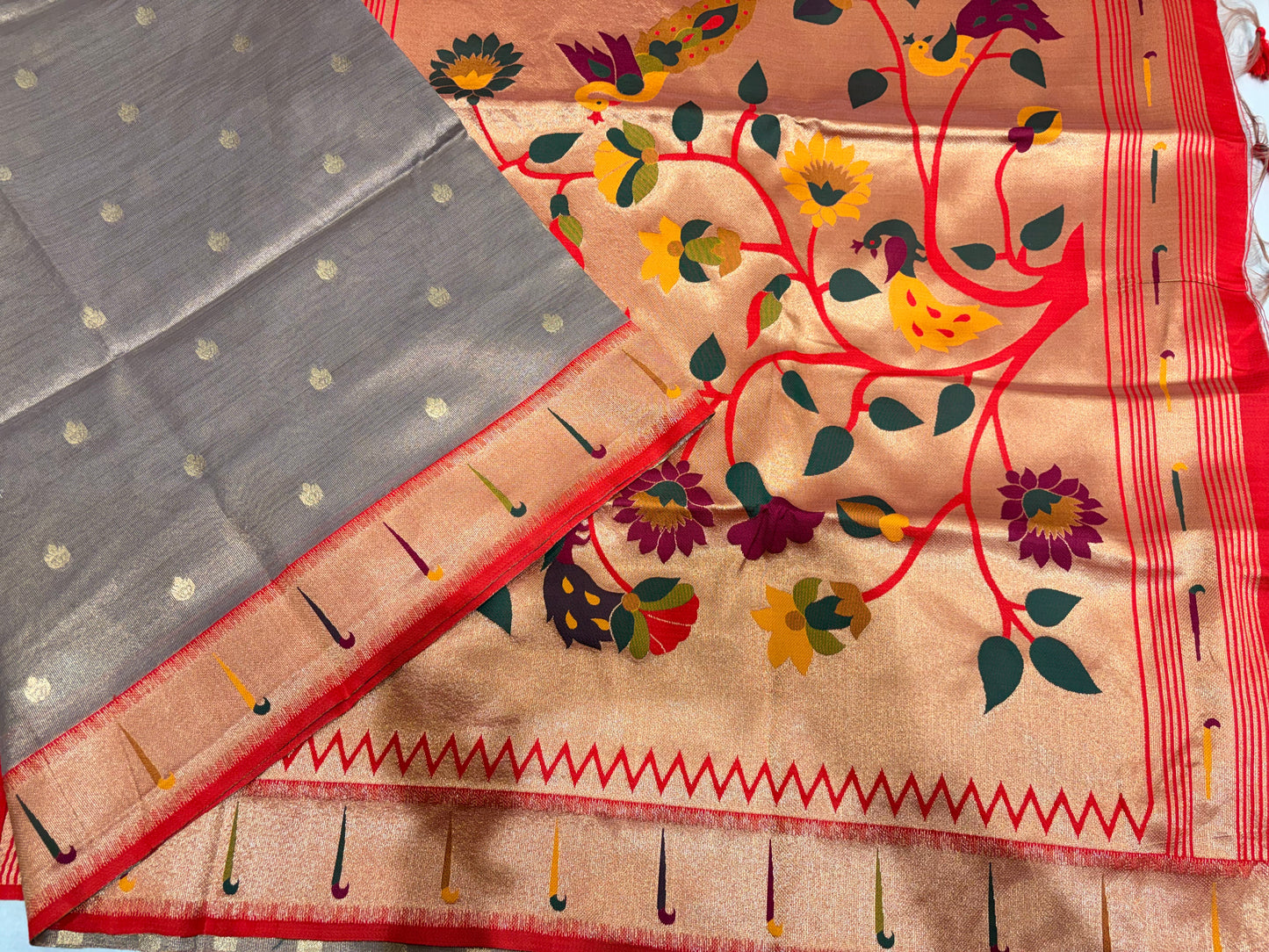 SEMI PAITHANI TISUE SILK SAREE