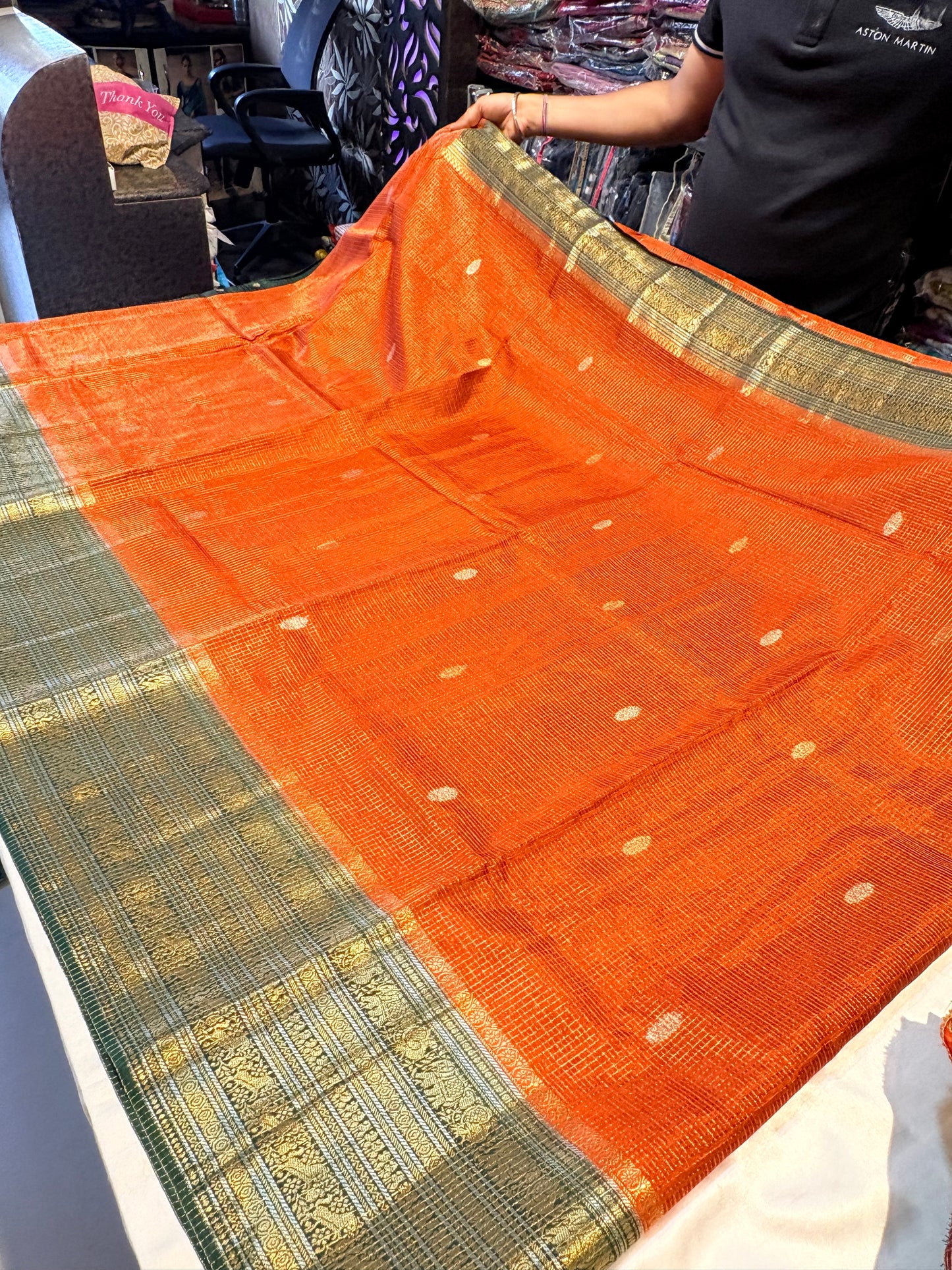 PREMIUM VISCOSE SILK SAREE WITH KANCIPURAM BORDER