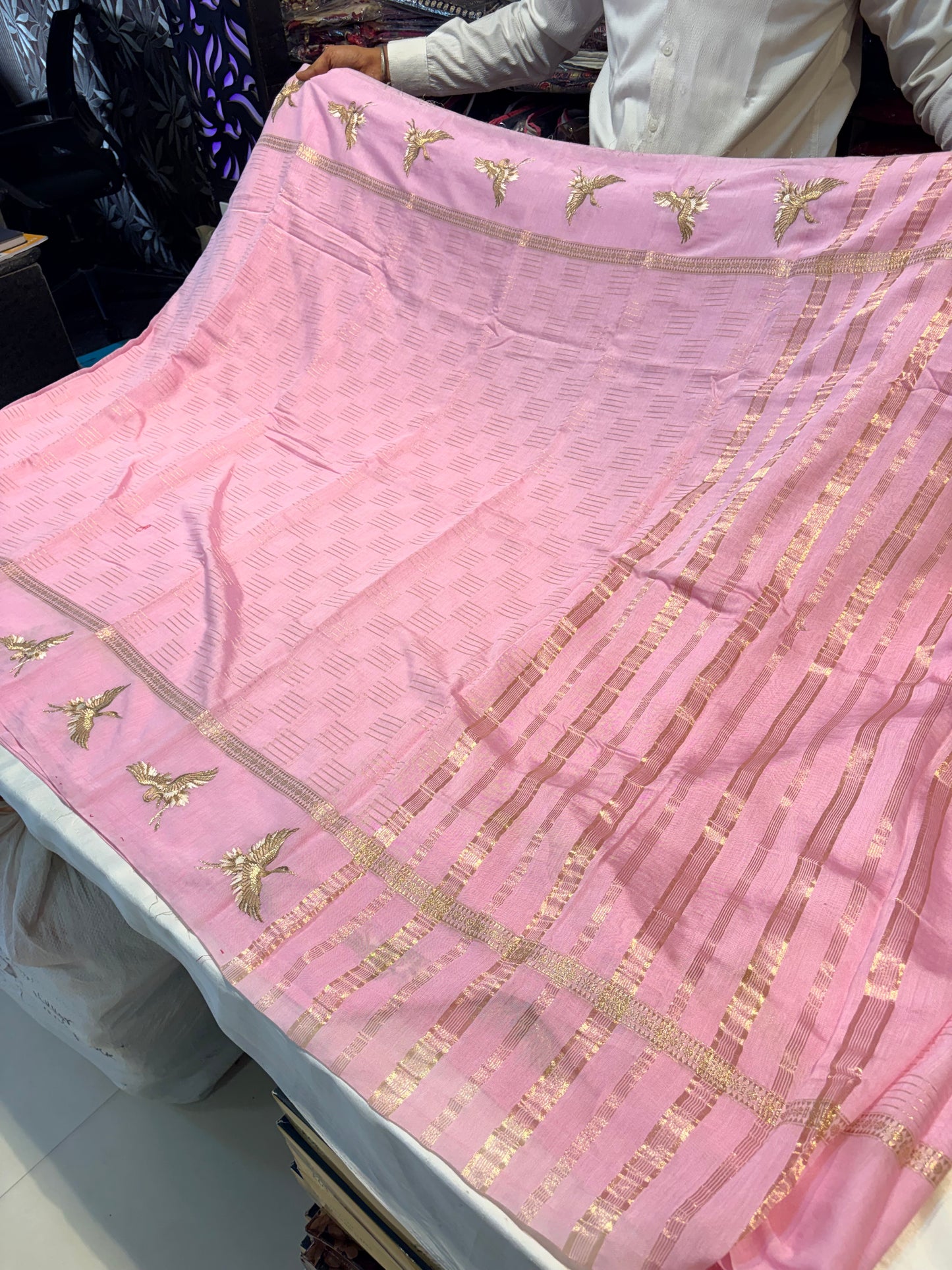 PREMIUM SOFT COTTON SILK SAREE WITH EMBROIDERY WORK