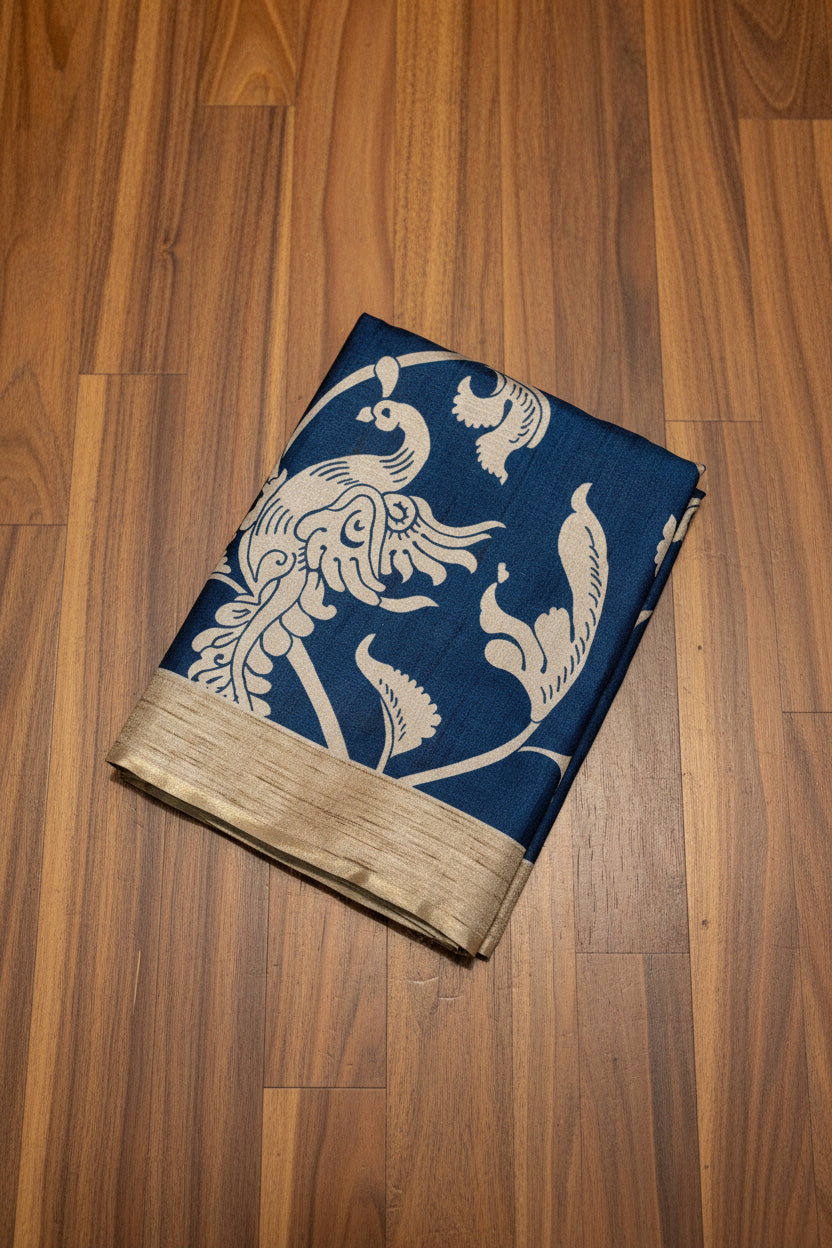 SOFT KALAMKARI PRINTED SAREES