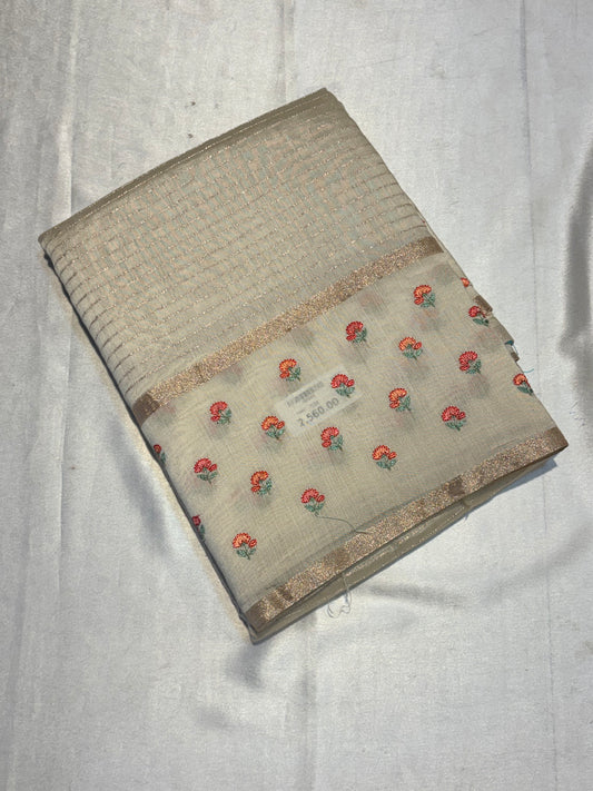 PREMIUM EMBROIDERY SOFT COTTON SAREE