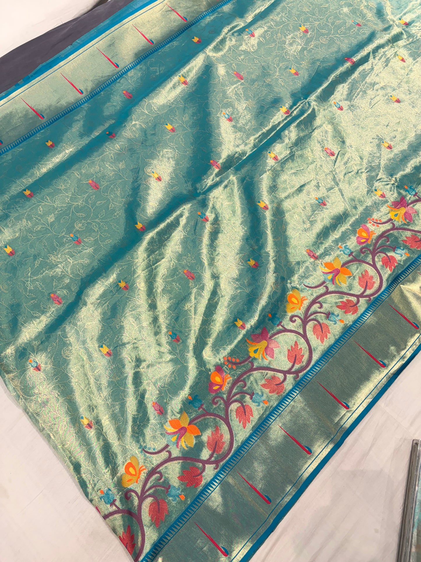 PREMIUM PAITHANI TISSUE SILK SAREE