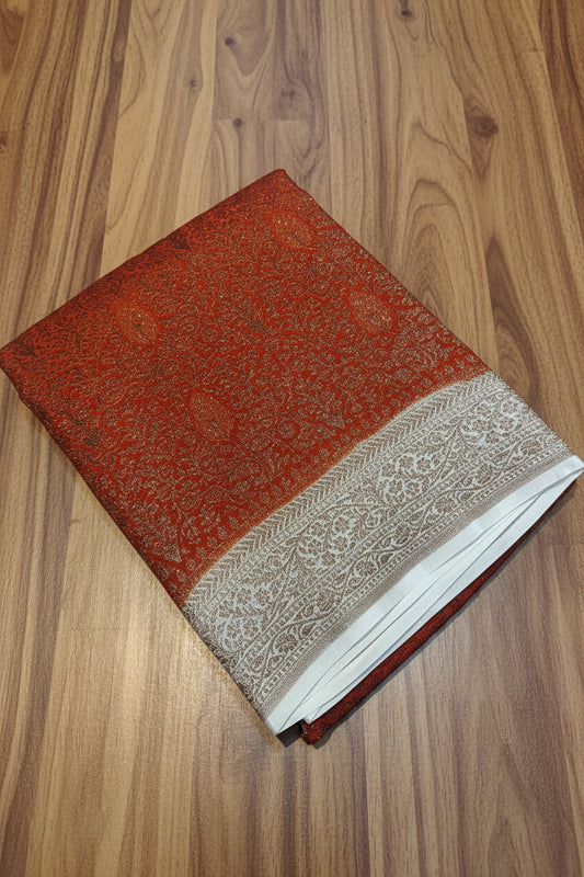 PREMIUM BROCADE BANARASI GEORGETTE SAREE