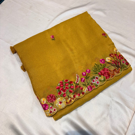 Premium French Knotwork Georgette Sarees