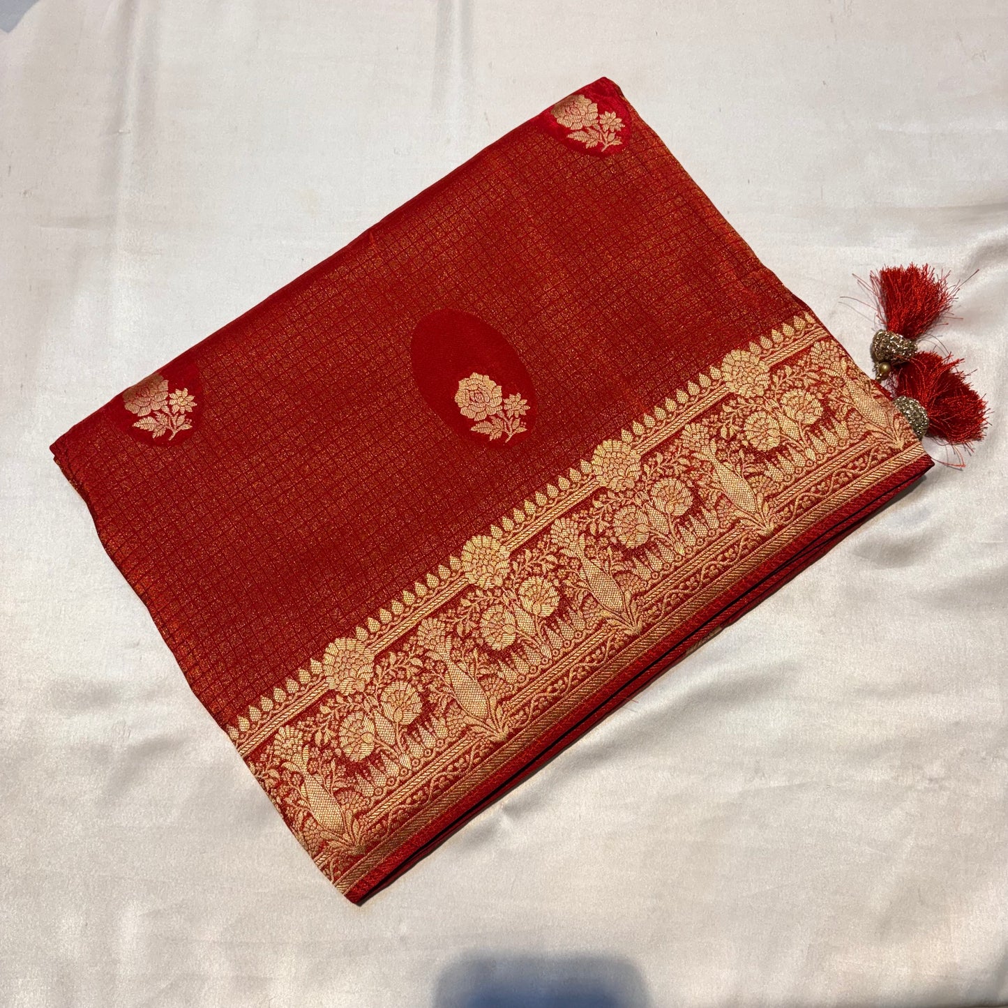 SOFT BROCADE MOUNGA SILK SAREE