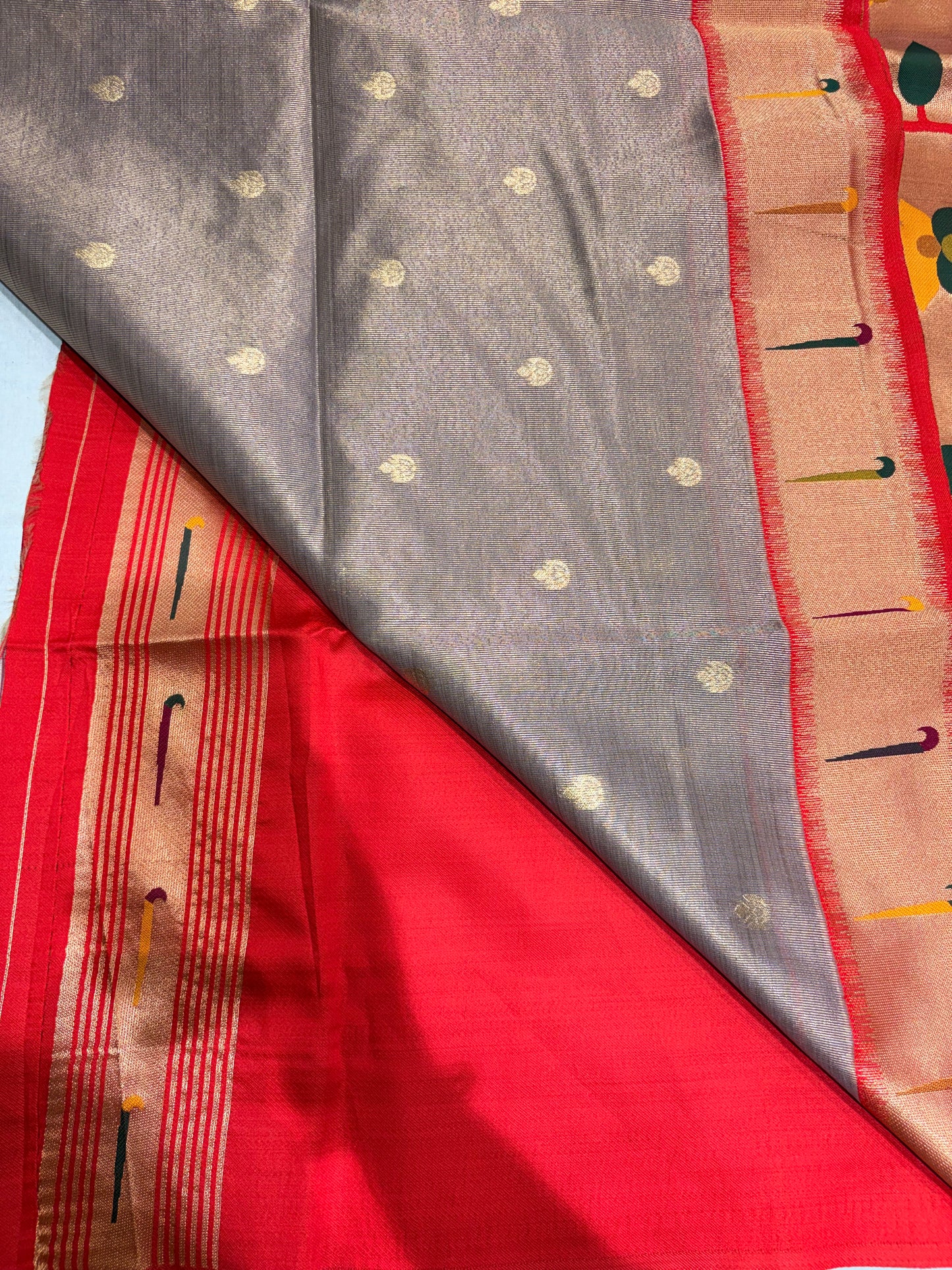 SEMI PAITHANI TISUE SILK SAREE