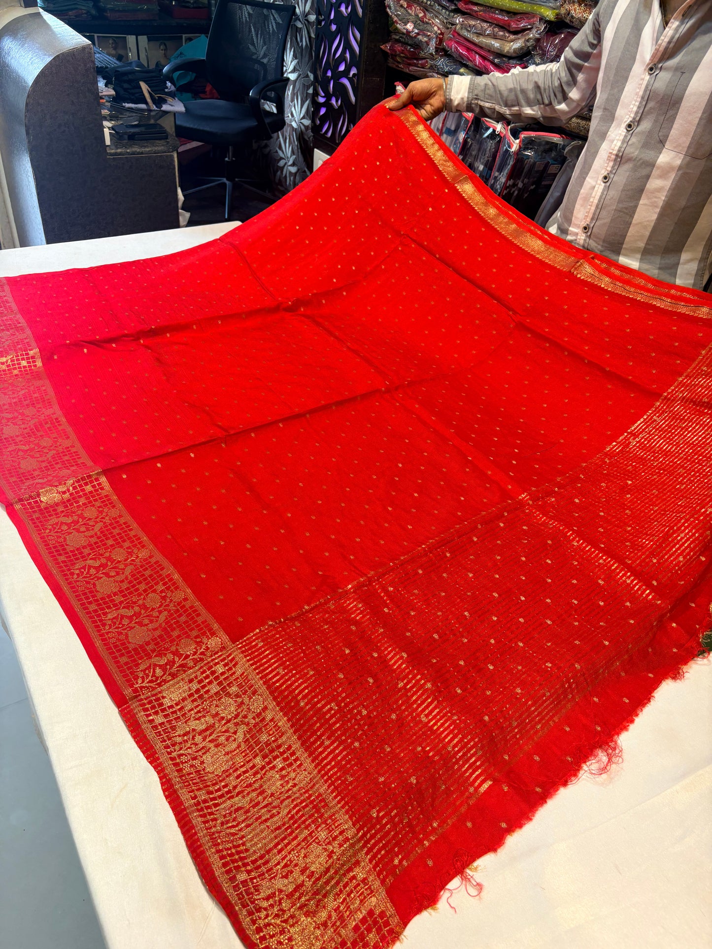 PREMIUM VISCOSE CREAPE SILK SAREE