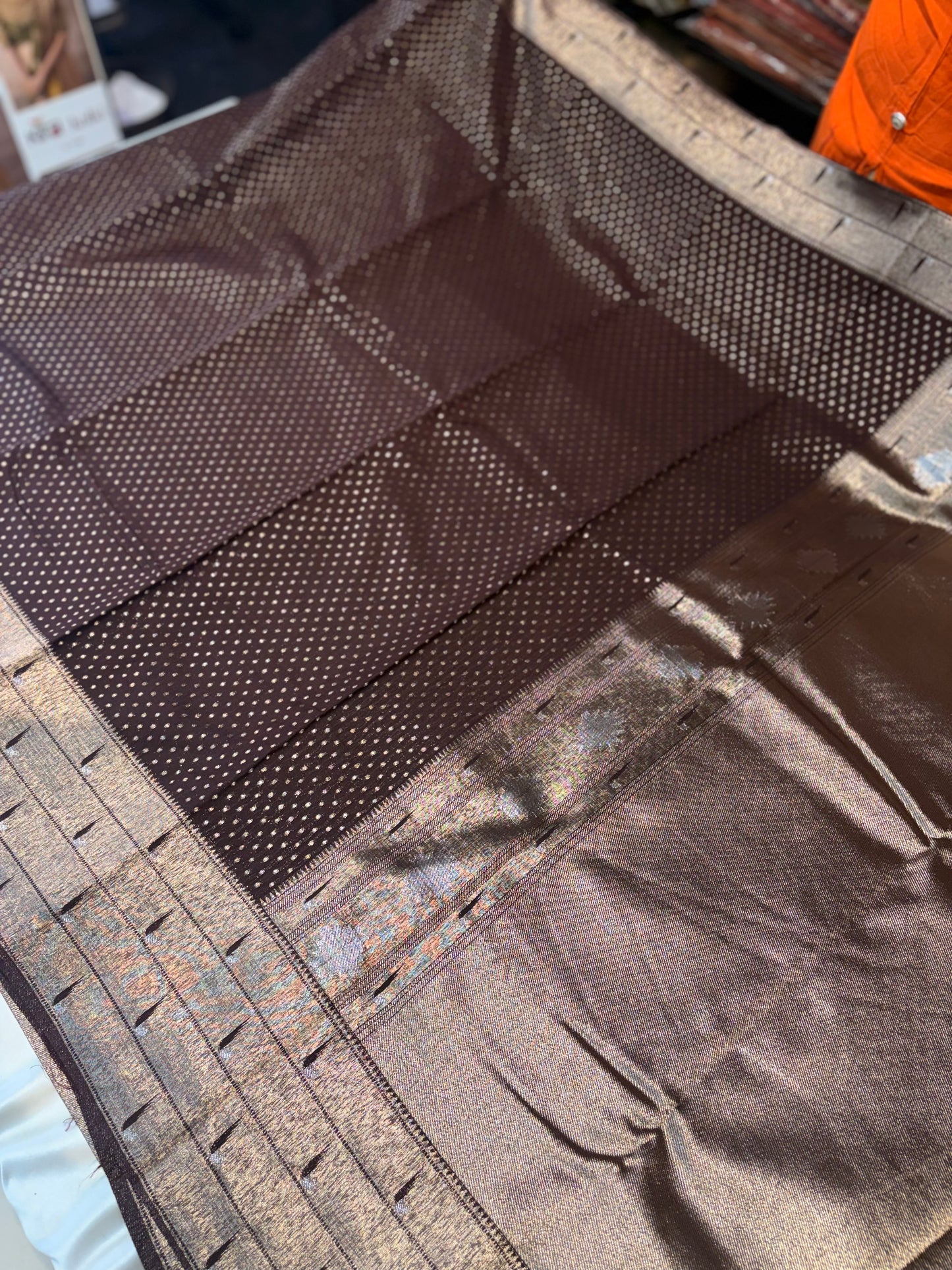 Banaras Georgette saree with Paithani Border