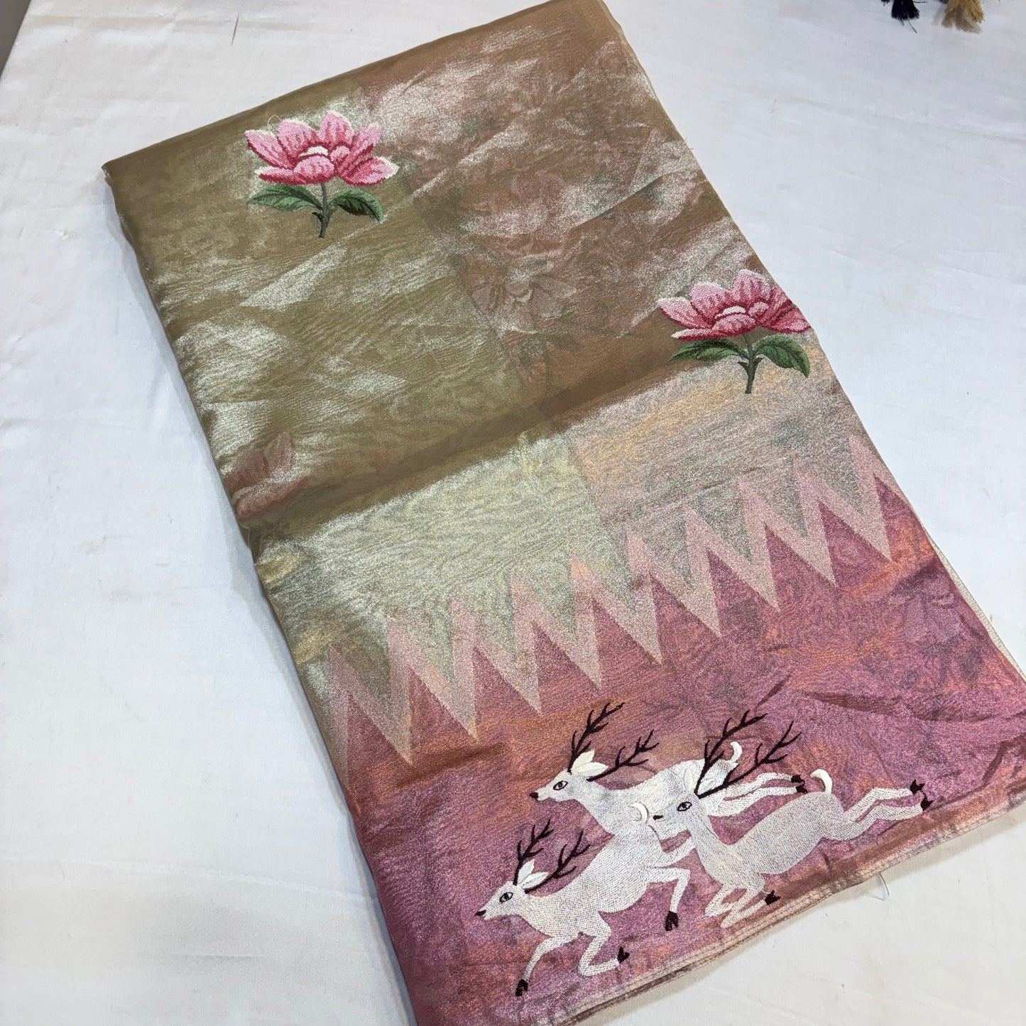 PURE SOFT TISSUE SILK SAREE