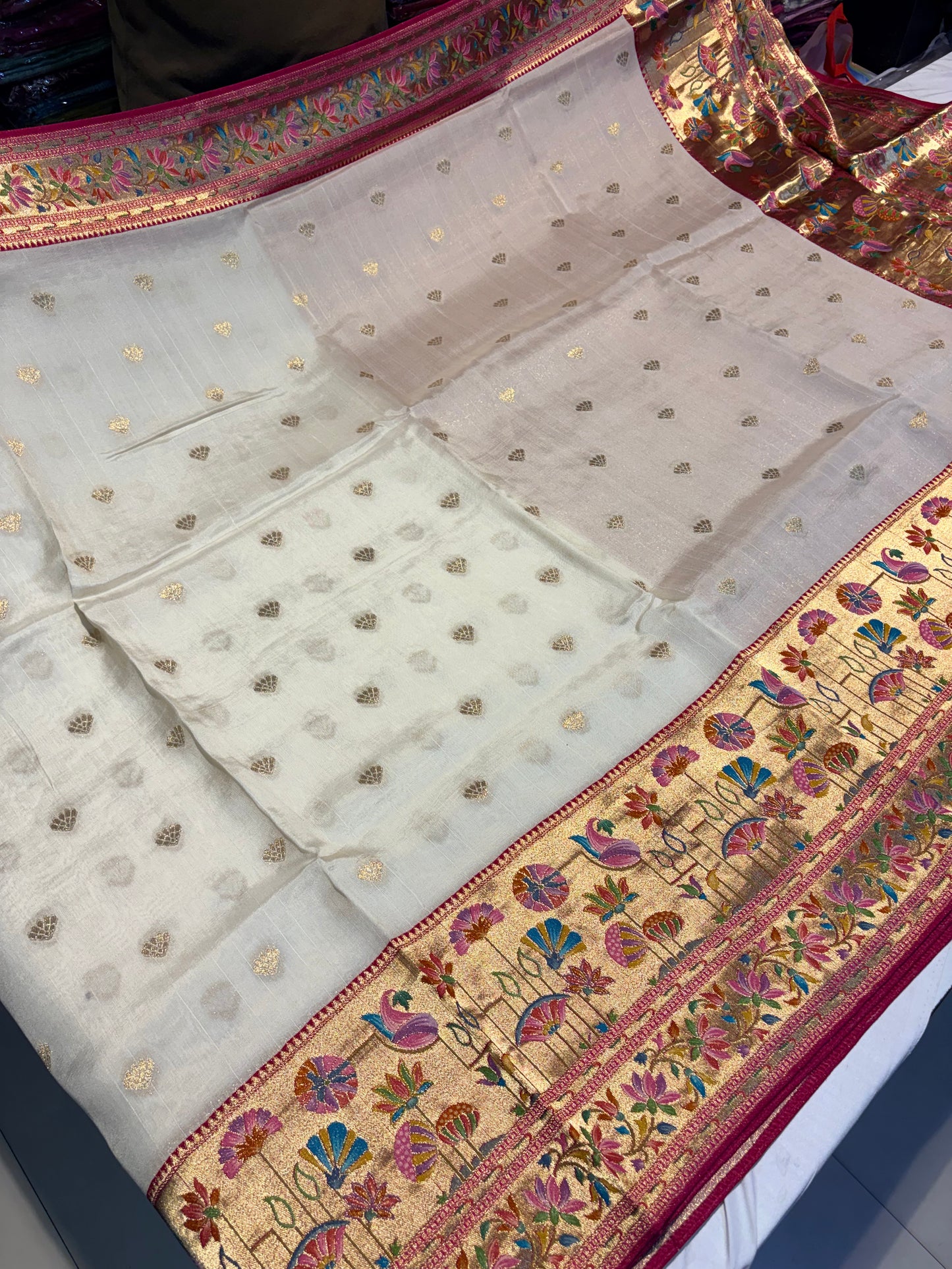 PREMIUM TUSSUR GEOREGETTE SAREE