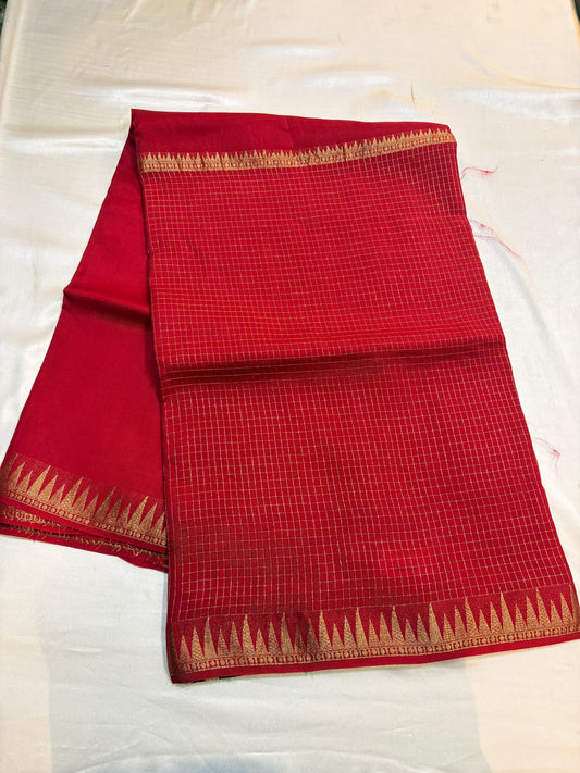 VISCOSE CHECKS HALF & HALF