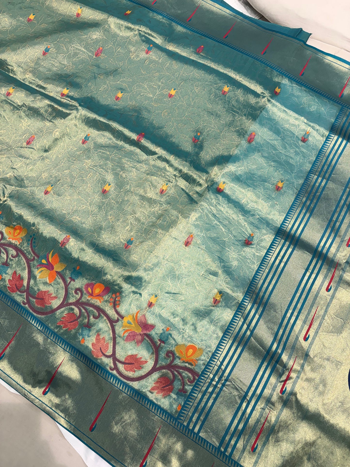 PREMIUM PAITHANI TISSUE SILK SAREE