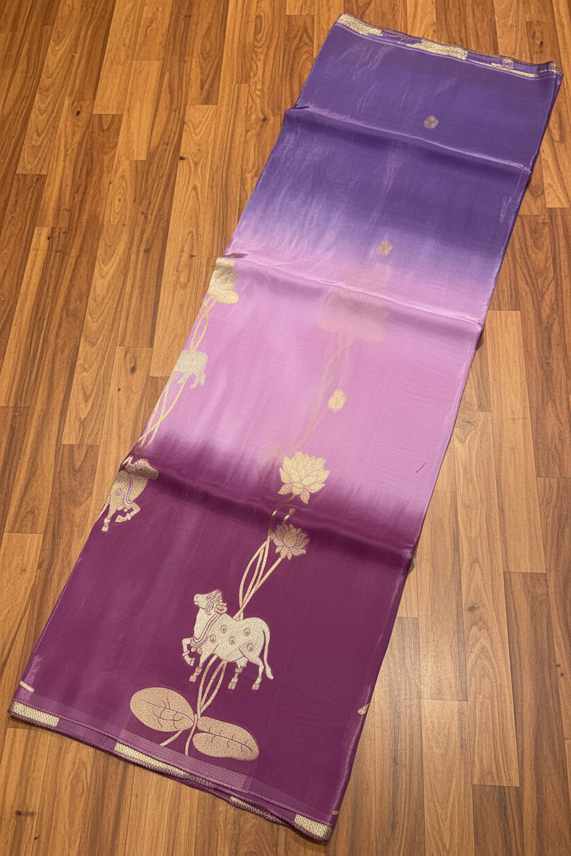 PREMIUM CHINON CREAPE IN 3D SHADED COLOUR