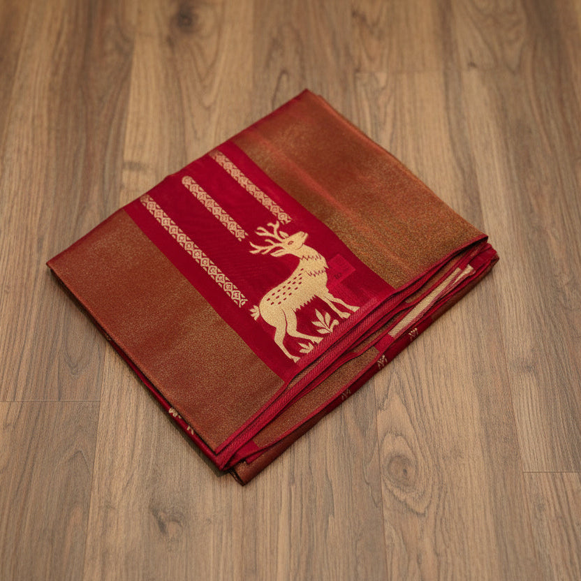 PURE CHINON CREAPE SAREE