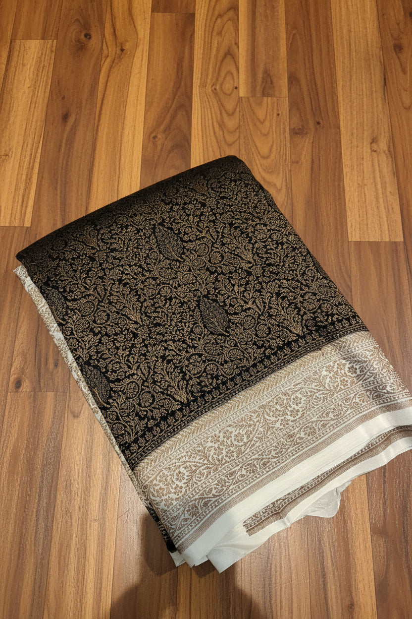PREMIUM BROCADE BANARASI GEORGETTE SAREE