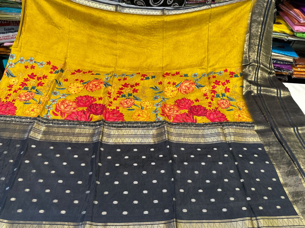 PREMIUM MOUNGA CREAPE SAREE