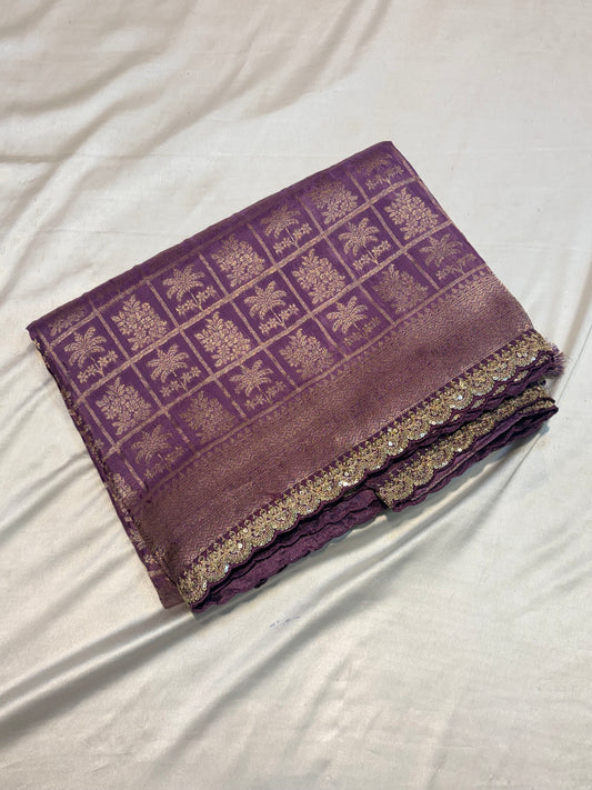 PREMIUM BROCADE KANCHI SILK SAREE WITH SCALP BORDER