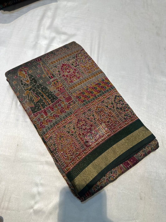 PASHMEENA PRINTED COTTON SAREE