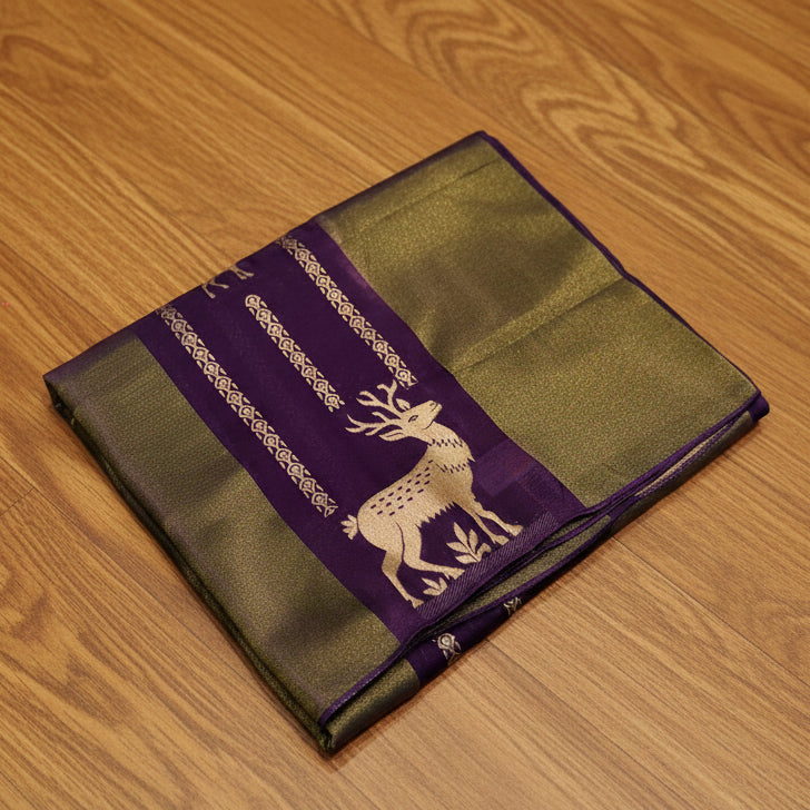 PURE CHINON CREAPE SAREE