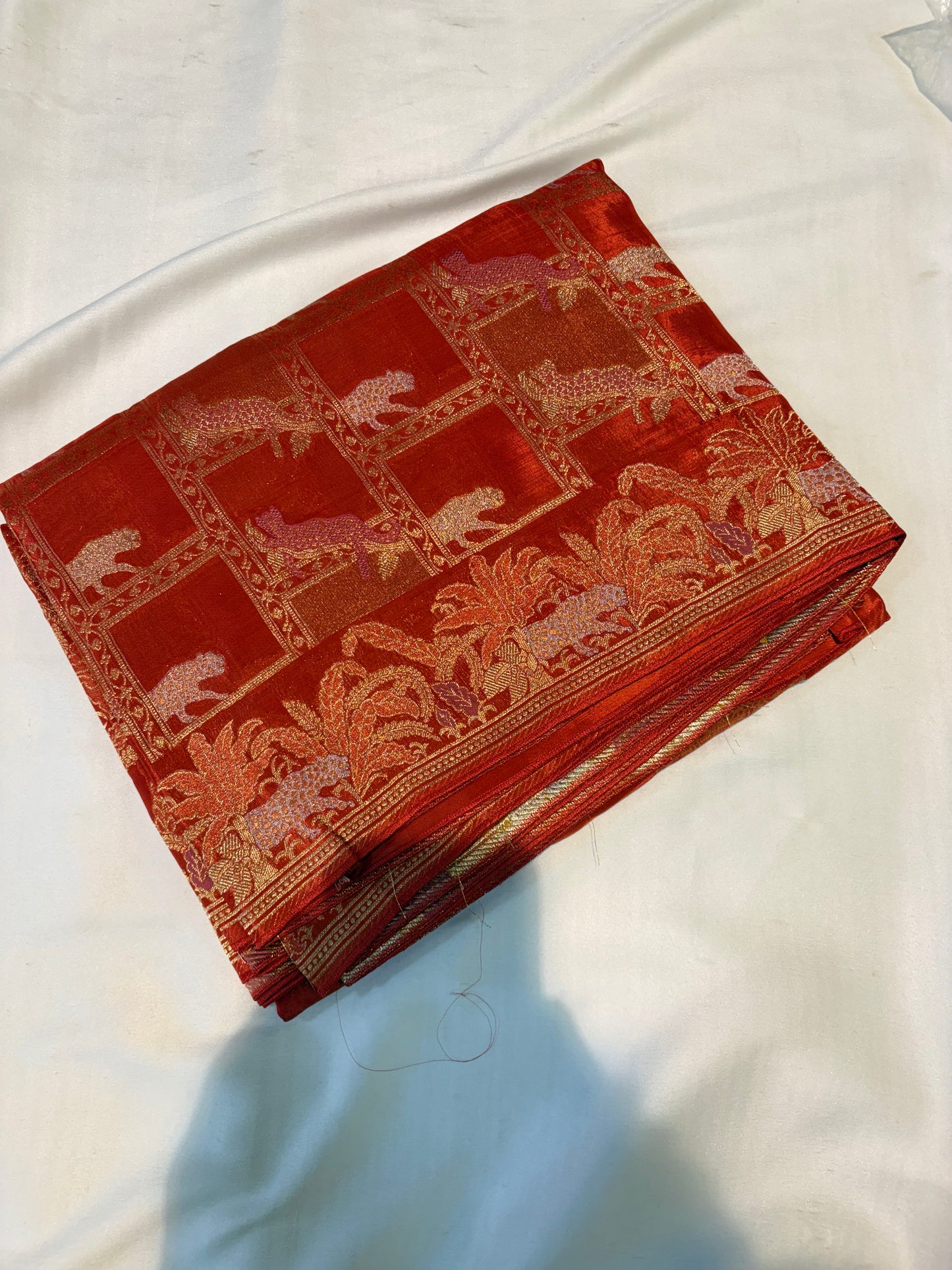 PREMIUM DESIGNER CHINON CREAPE SAREE