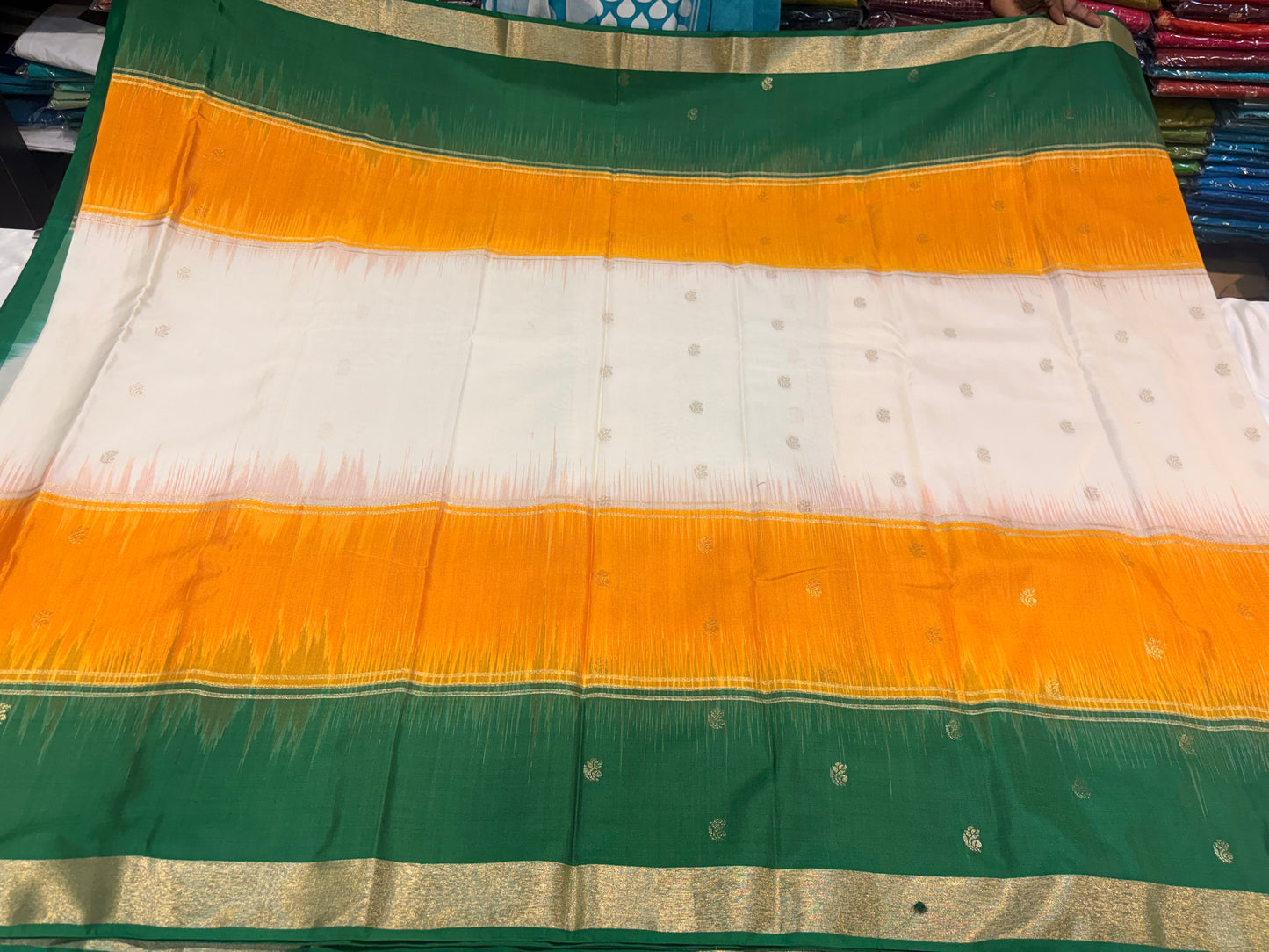 KANCHIPURAM KHADI SOFT SILK SAREE