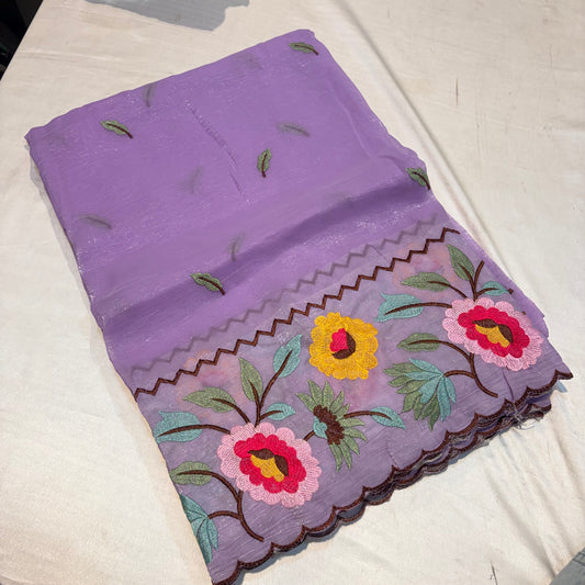 FANCY EMBROIDERY WORK SAREES