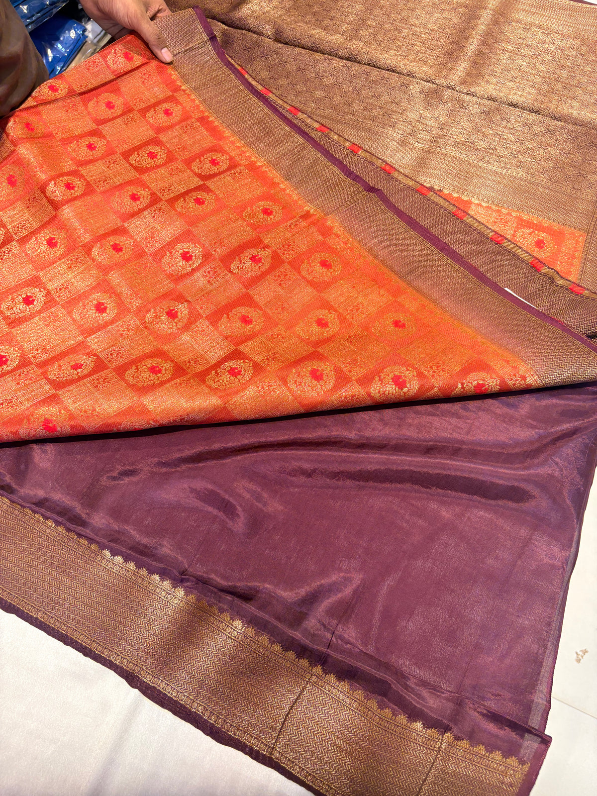 PREMIUM BROCADE MOUNGA SILK SAREES