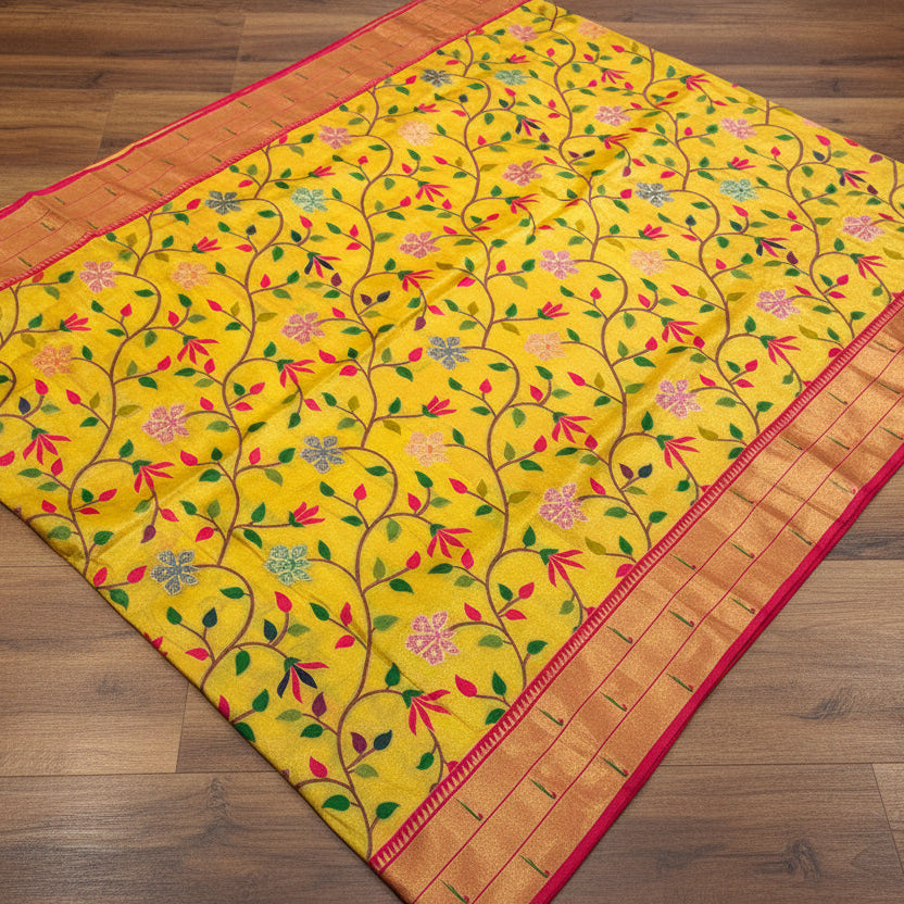 PREMIUM SEMI PAITHANI SILK SAREE