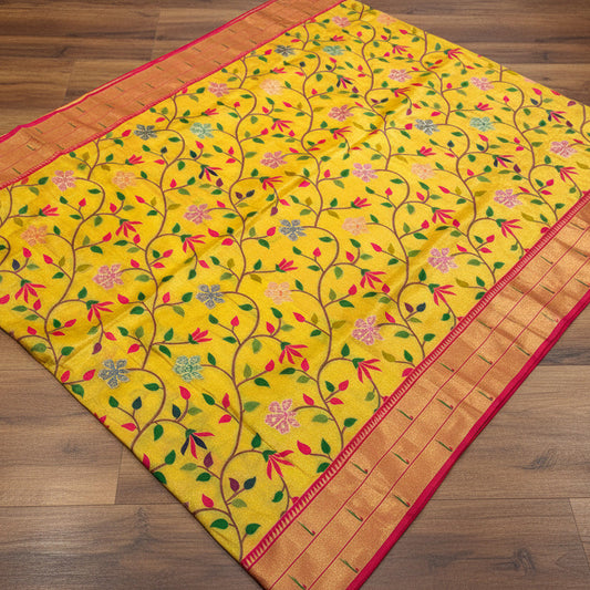 PREMIUM SEMI PAITHANI SILK SAREE