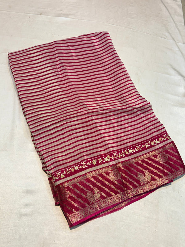 PREMIUM CREAPE SAREE WITH FRENCH KNOT WORK