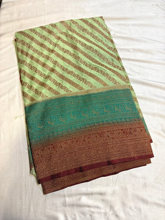 SEMI BANARAS CHIFFON SAREE