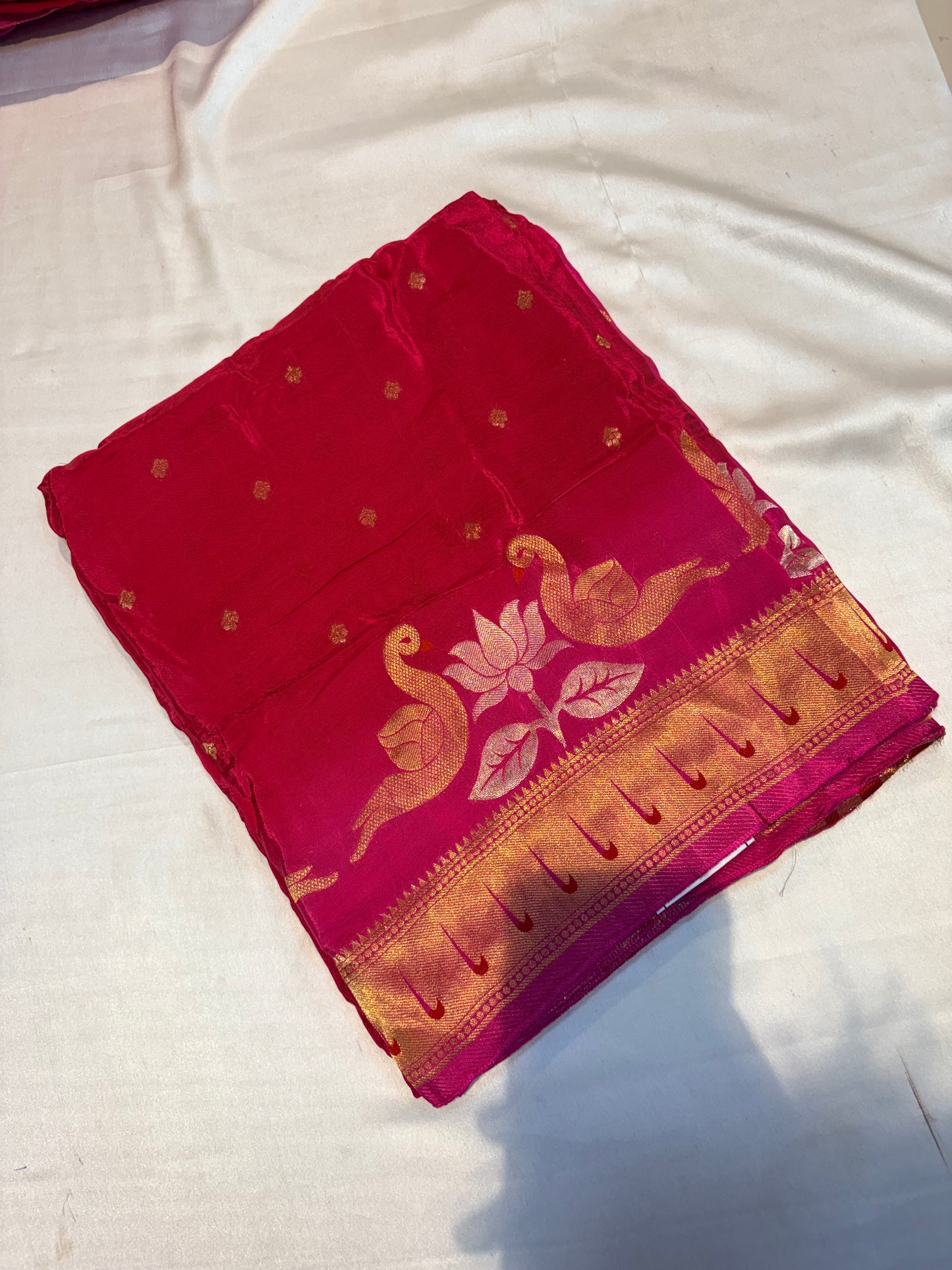 PRWMIUM HO SILK SAREE WITH PAITHANI BORDER