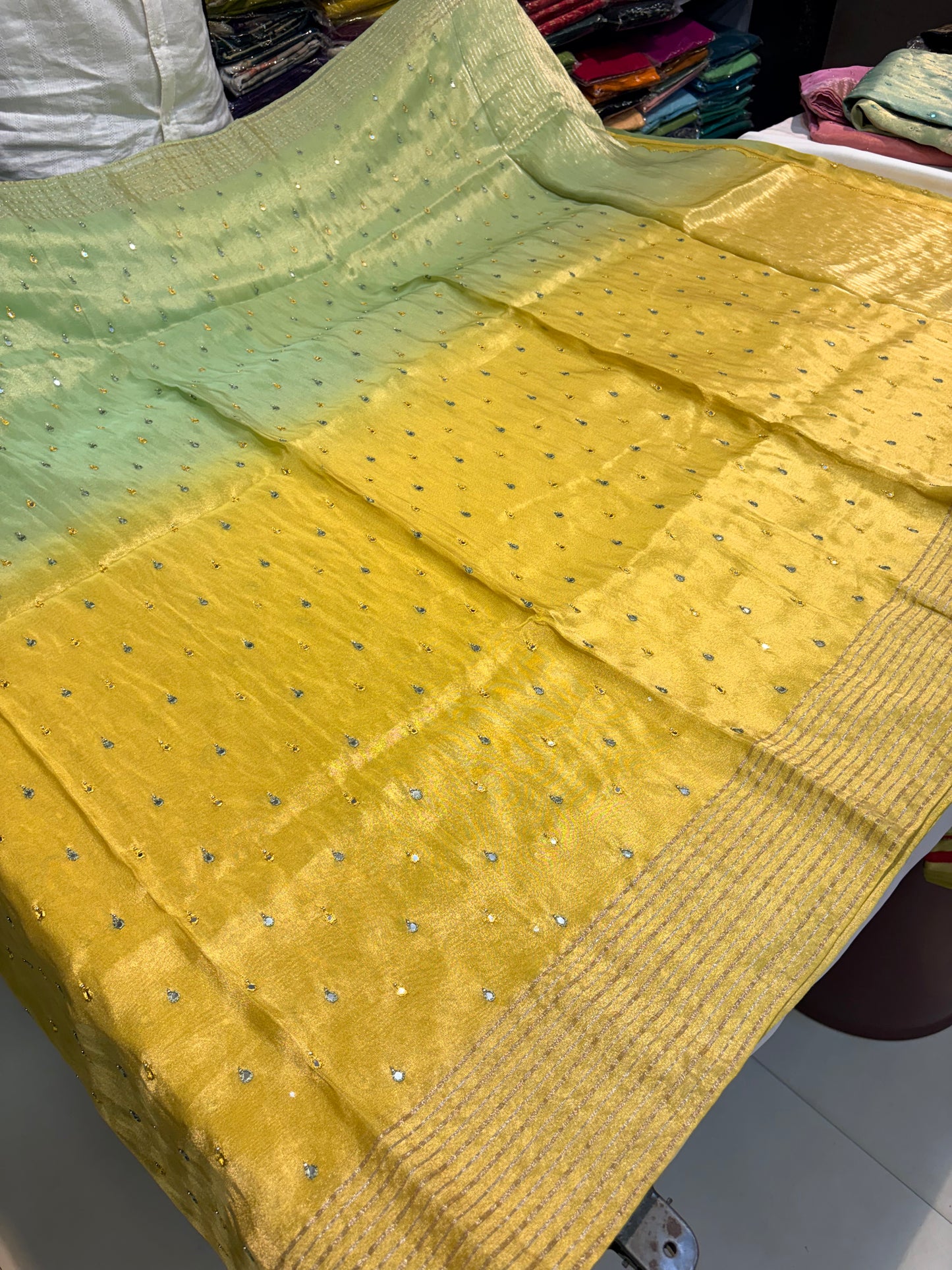 PREMIUM SOFT TISSUE CREAPE SAREE