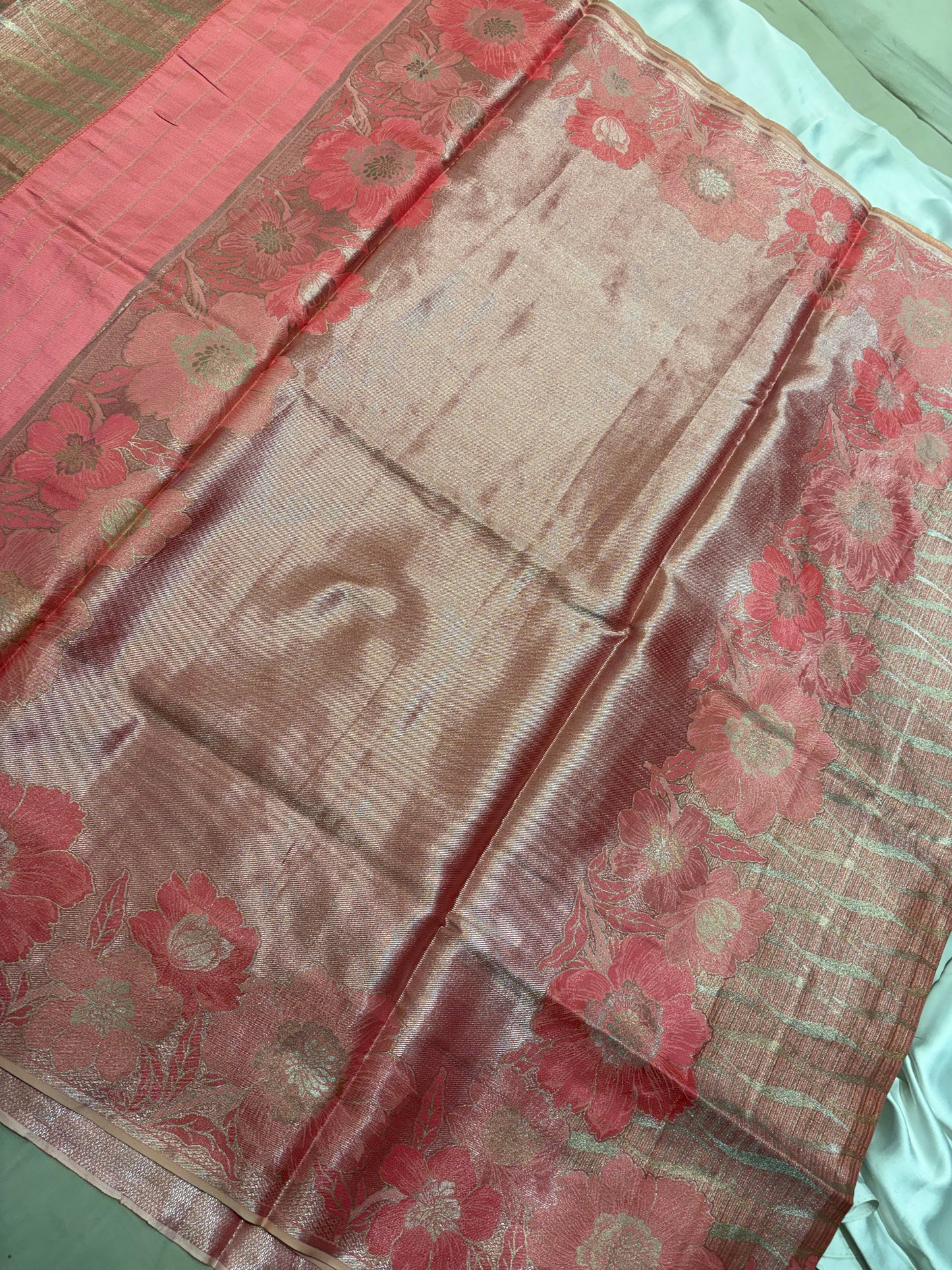 PREMIUM SEMI DESIGNER KACHI TISSUE SILK