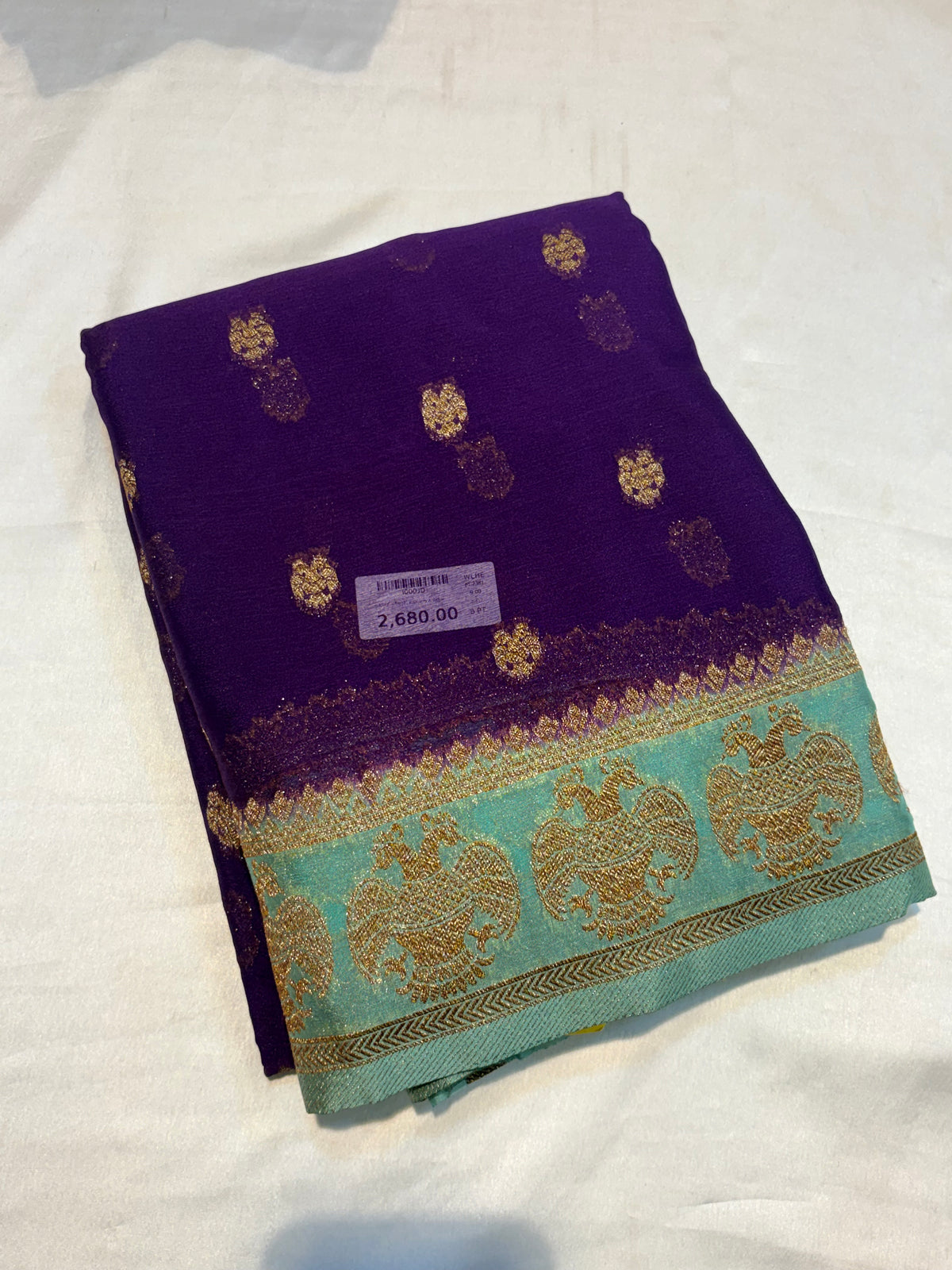 PREMIUM SEMI KHADDI GEORGETTE SAREE WITH ANTIQUE ZARI