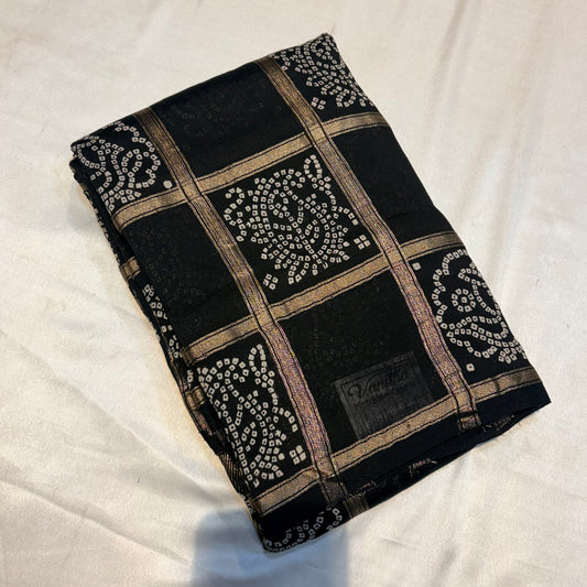 PREMIUM SOFT GHARCHOLA BANDHINI COTTON SILK SAREE