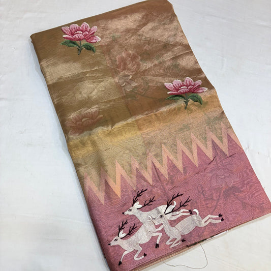 PURE SOFT TISSUE SILK SAREE