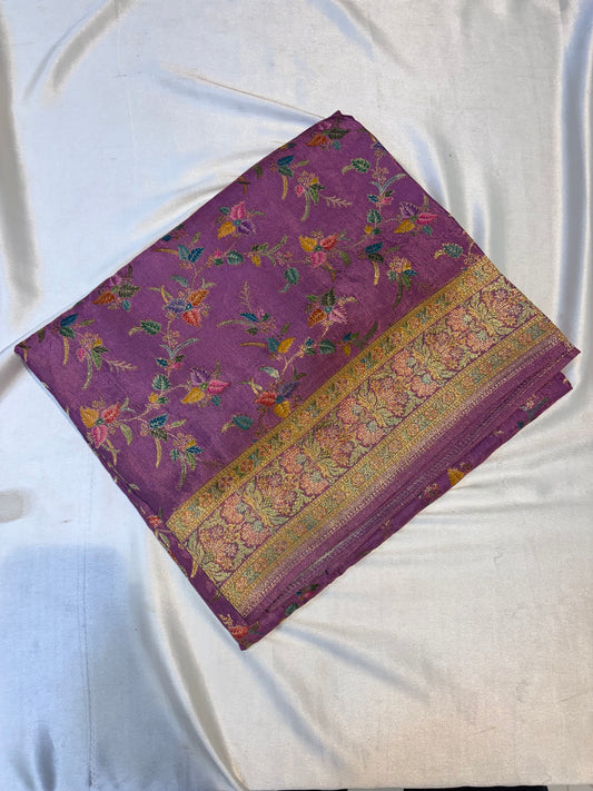 PURE PASHMEENA SILK SAREE