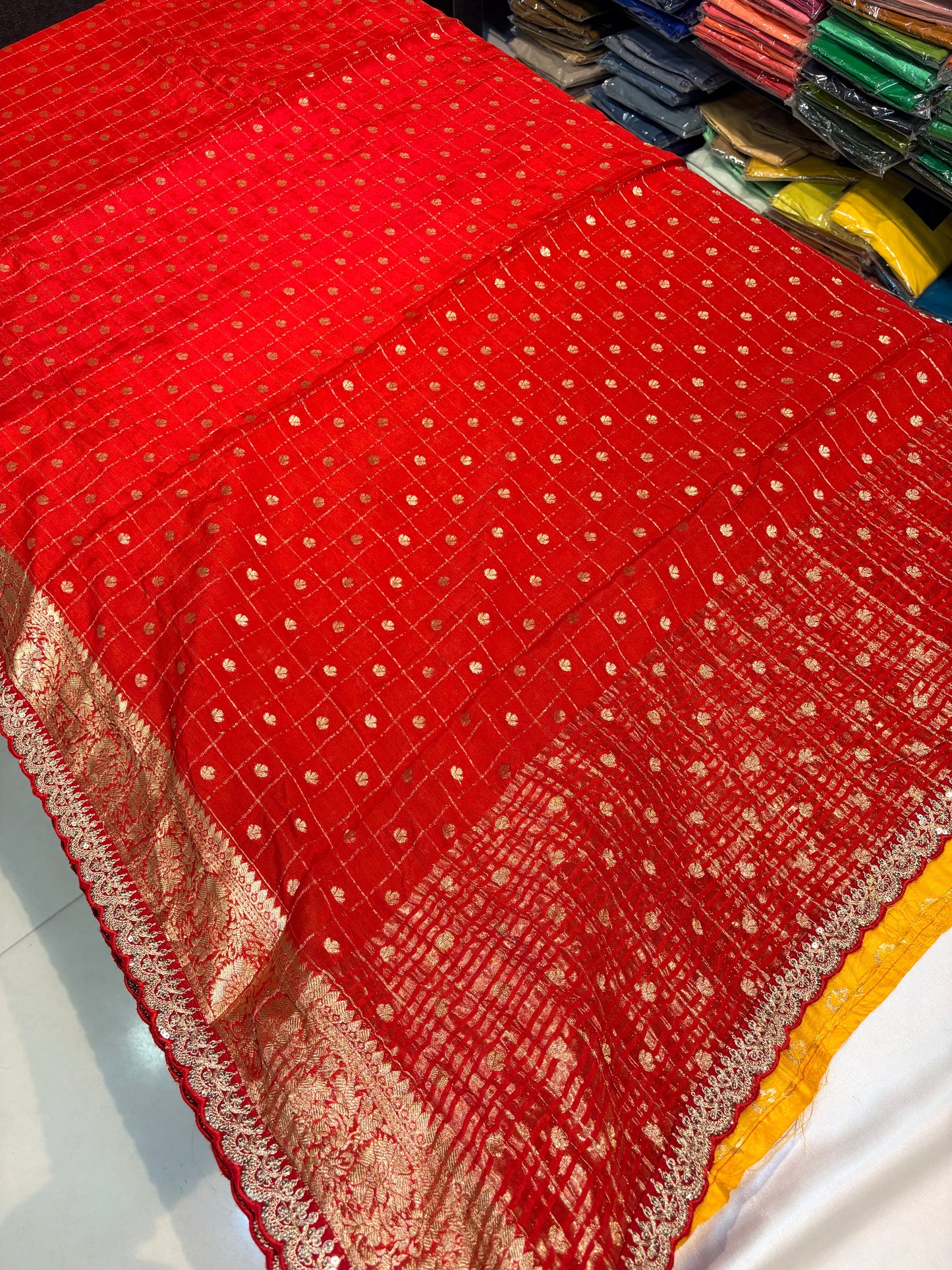 PREMIUM CHIFFON SAREE WITH SCALP BORDER
