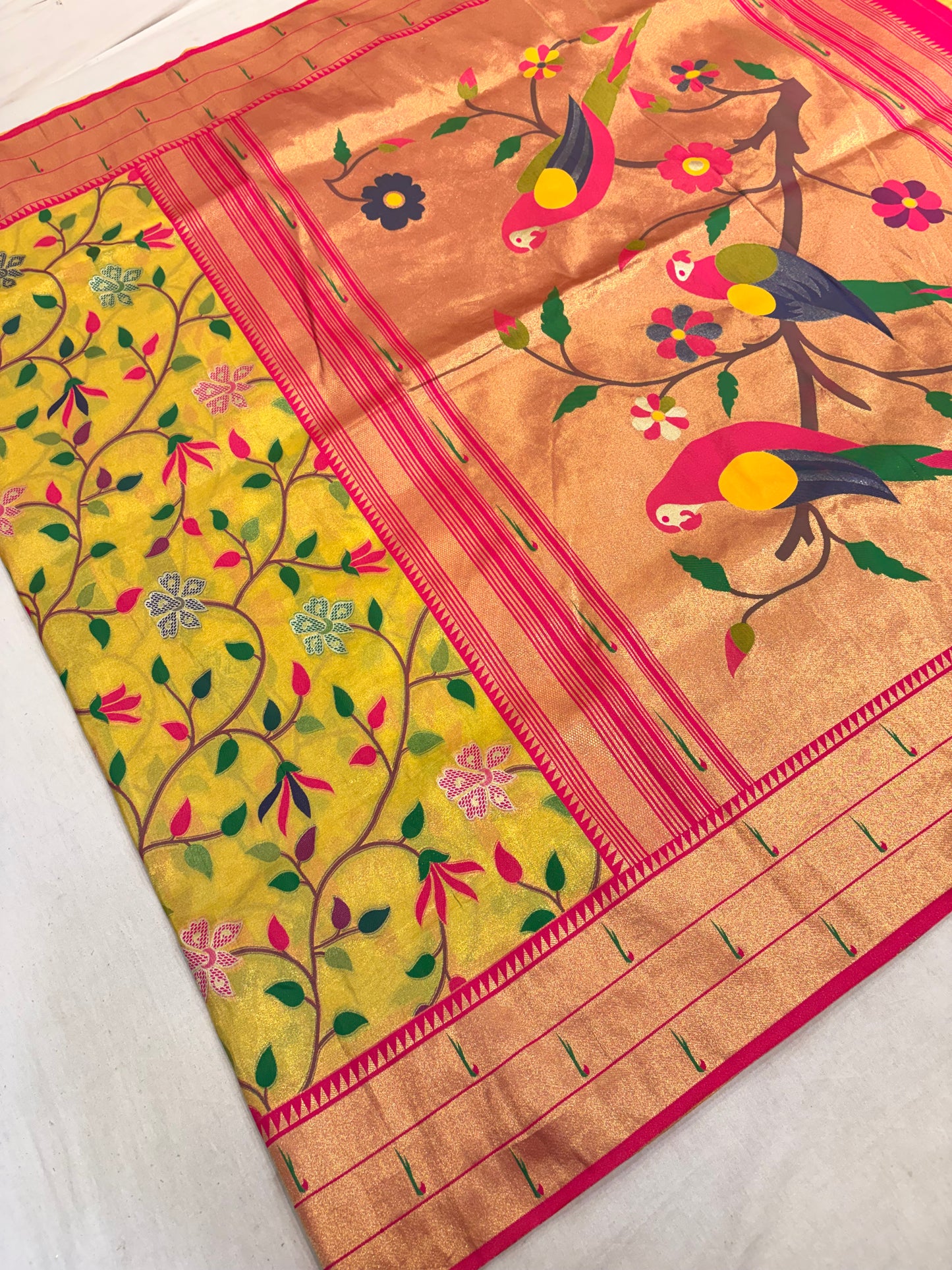 PREMIUM SEMI PAITHANI SILK SAREE