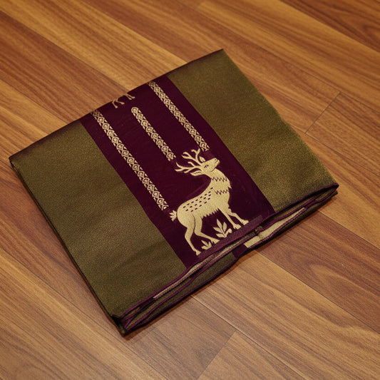 PURE CHINNON CREAPE SAREE