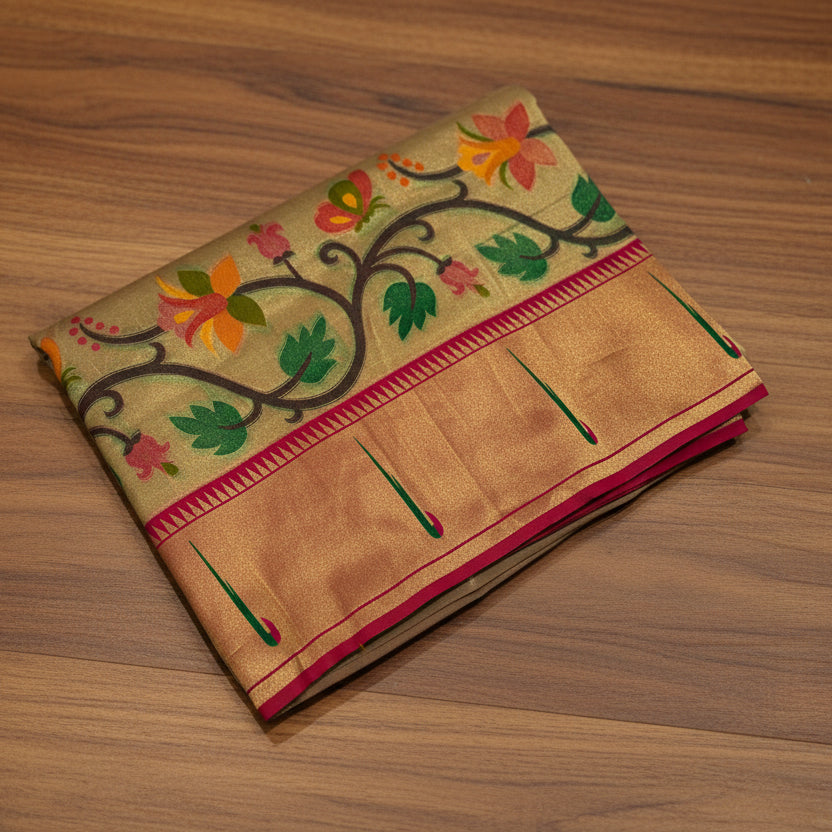 PREMIUM PAITHANI TISSUE SILK SAREE