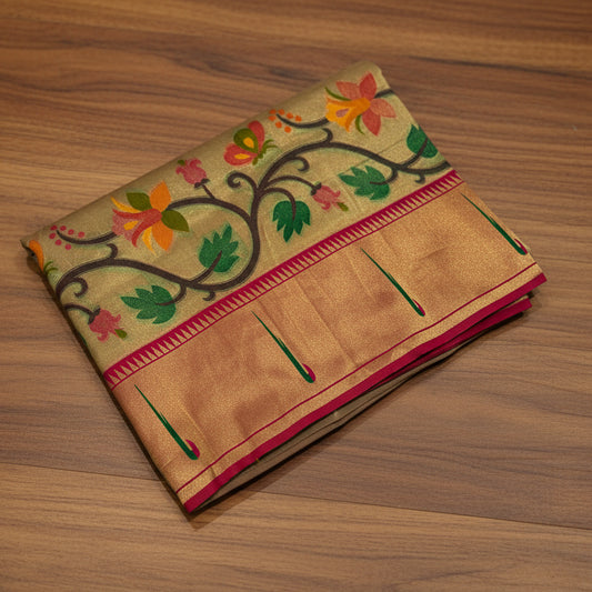 PREMIUM PAITHANI TISSUE SILK SAREE