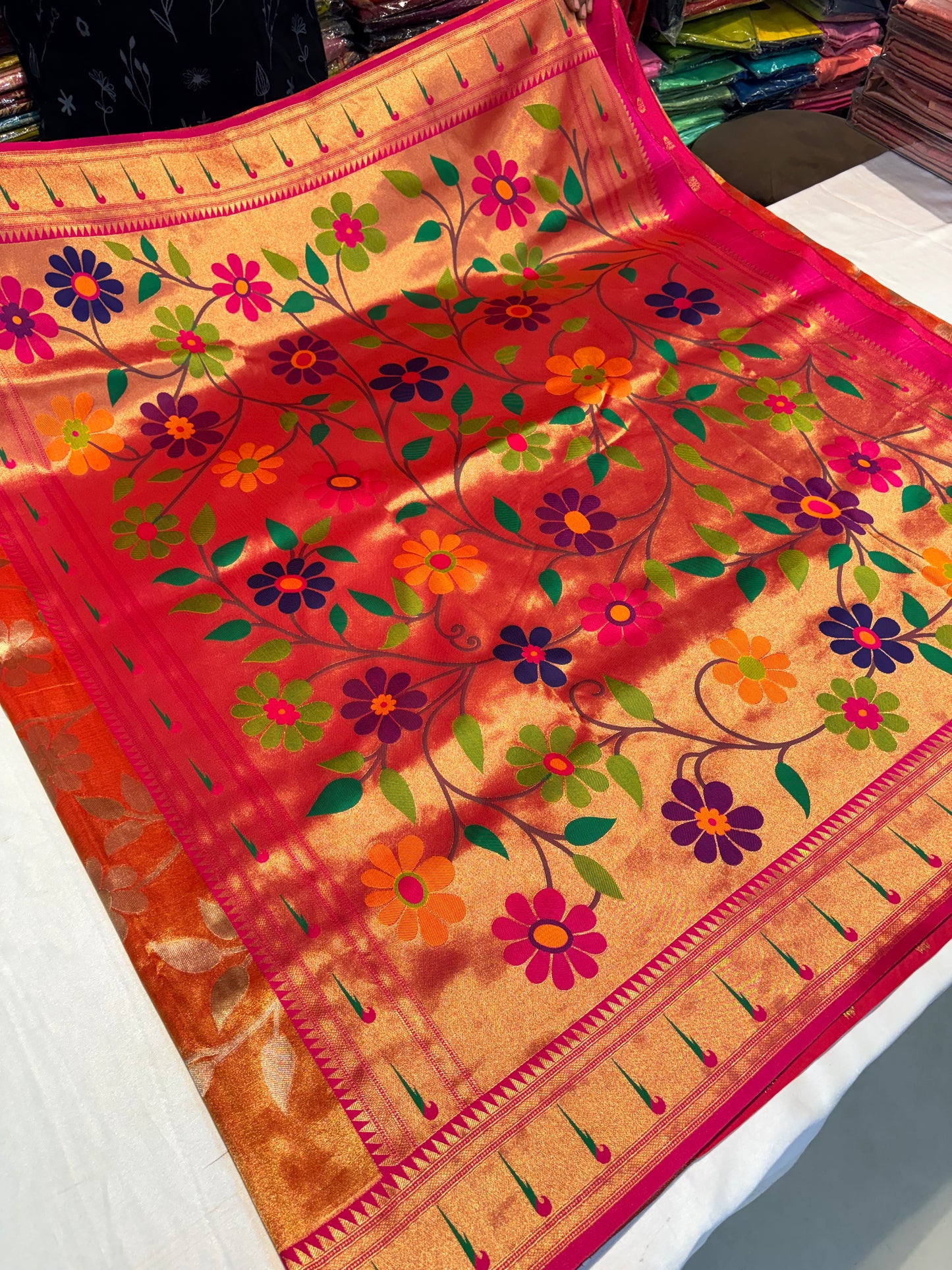 PREMIUM SEMI PAITHANI SILK SAREE