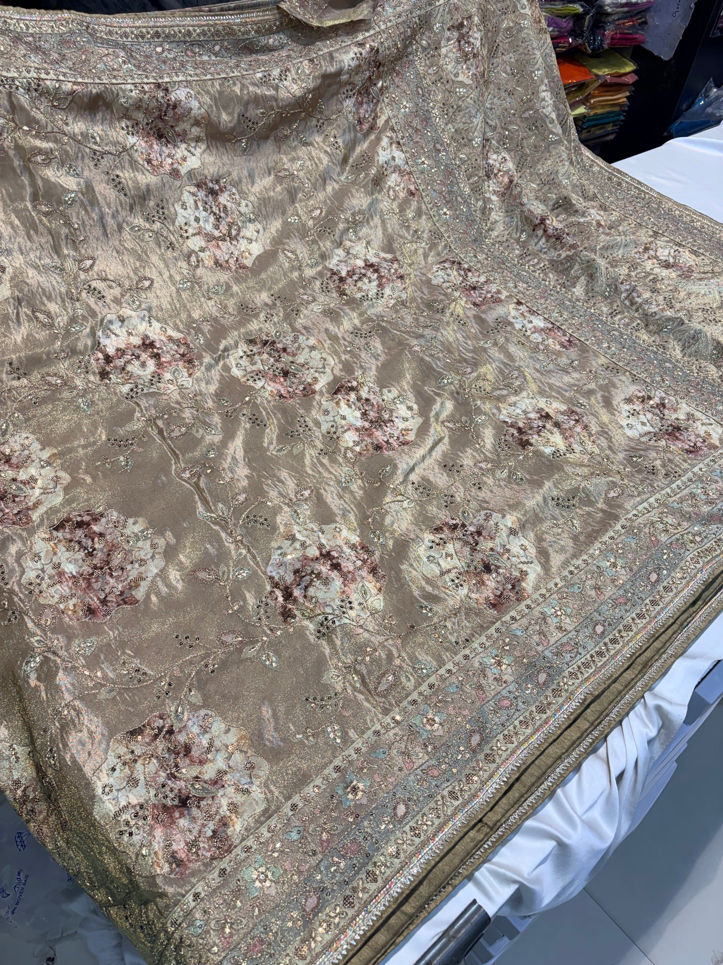 PREMIUM WORK SAREE WITH DIGITAL PRINT (Copy)