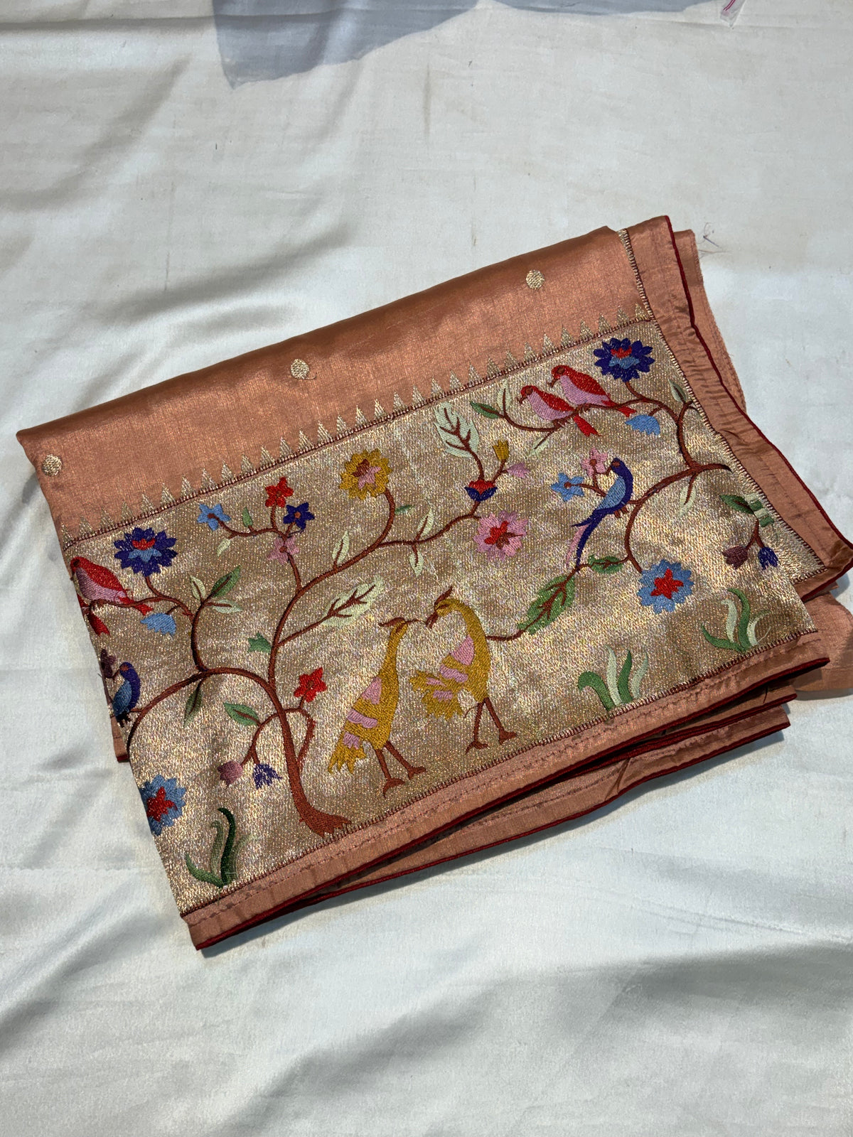 TUSSUR SILK SAREE WITH PAITHANI ZARI  WORK