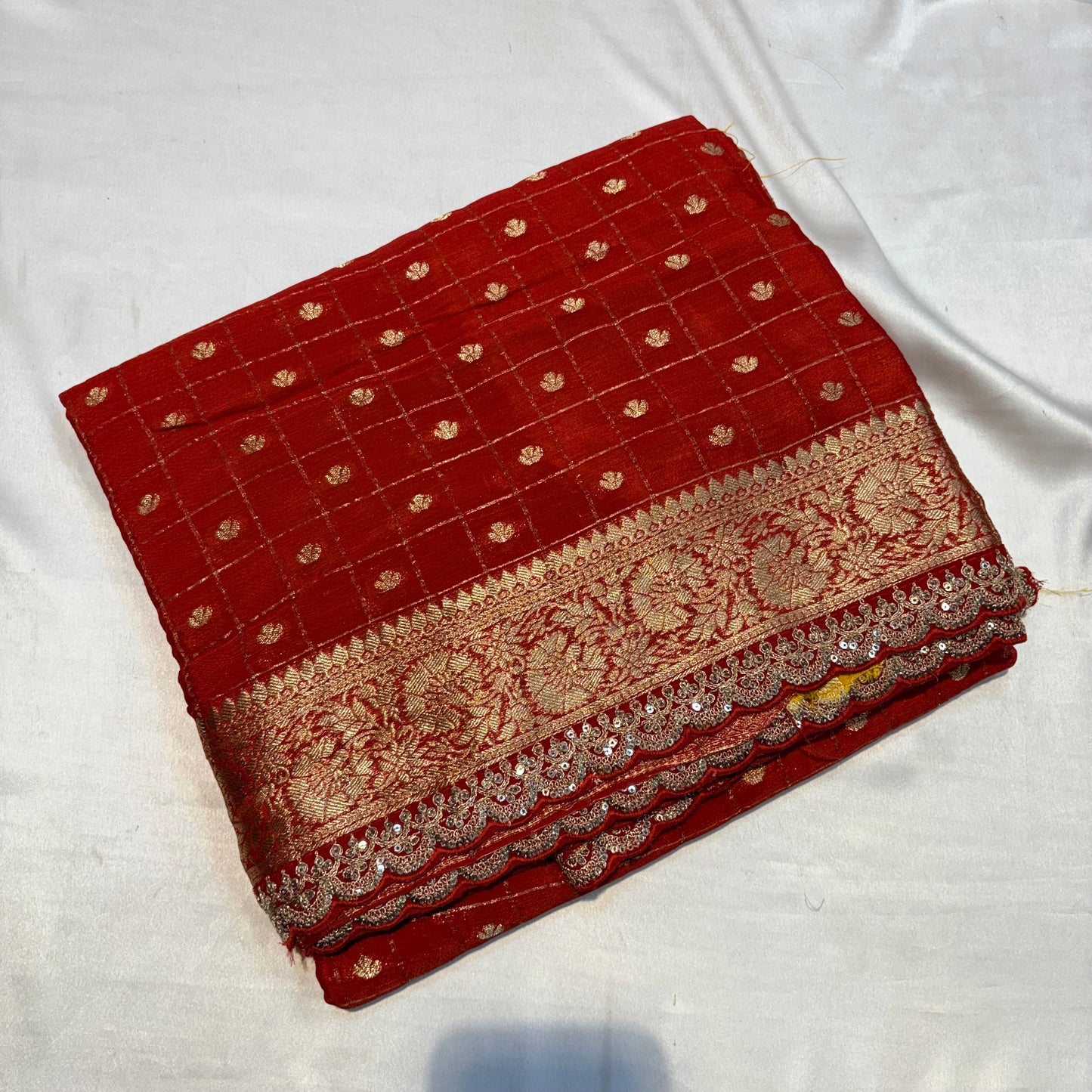 PREMIUM CHIFFON SAREE WITH SCALP BORDER