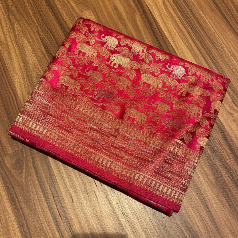 PREMIUM SOFT BROCADE SILK SAREE