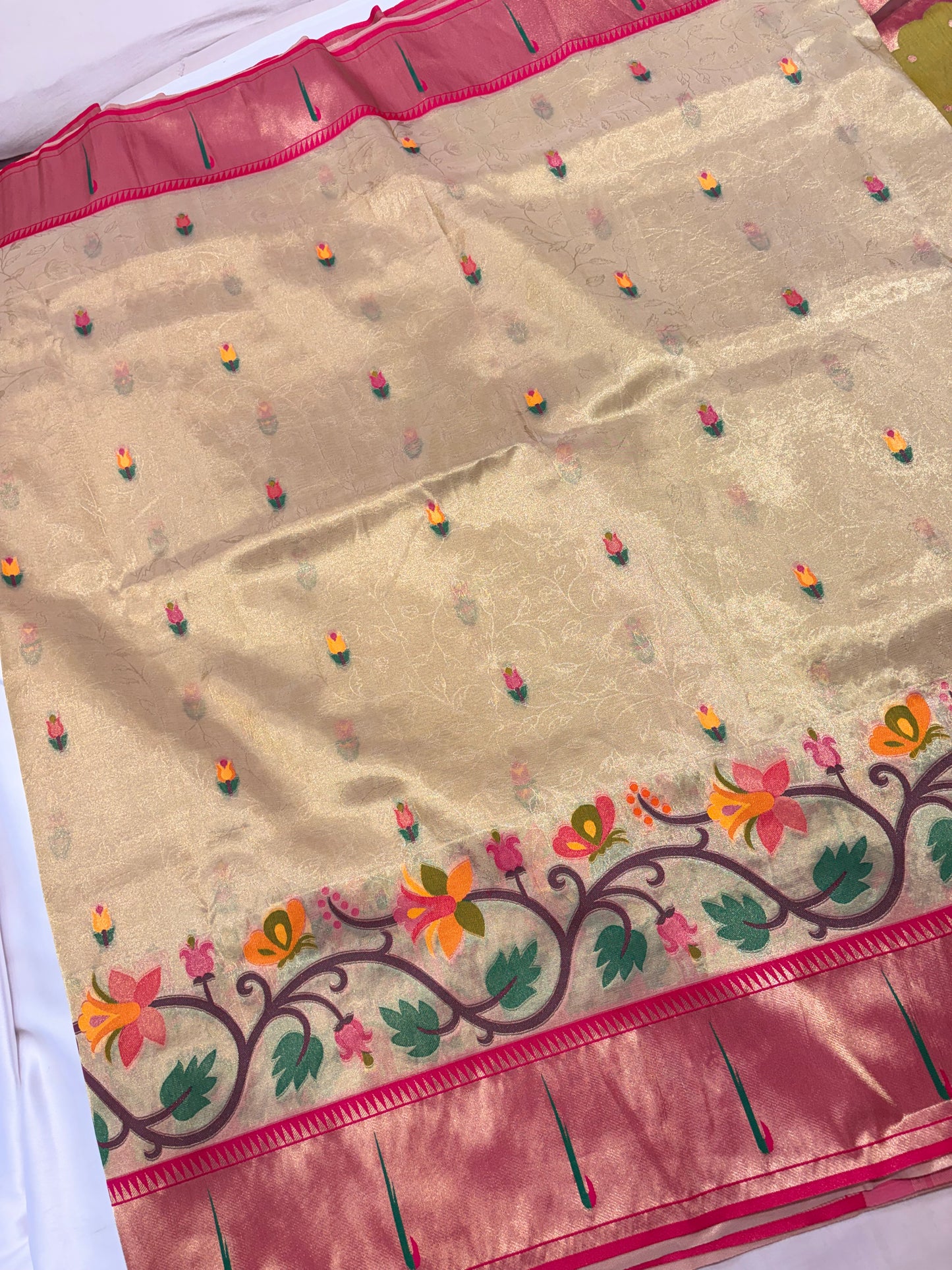 PREMIUM PAITHANI TISSUE SILK SAREE