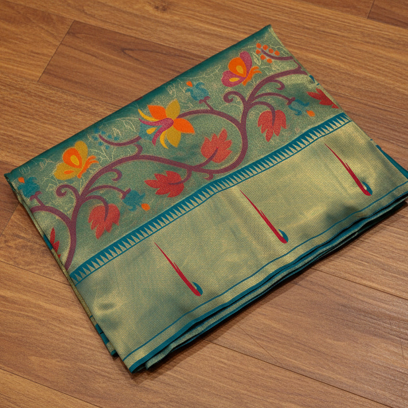 PREMIUM PAITHANI TISSUE SILK SAREE